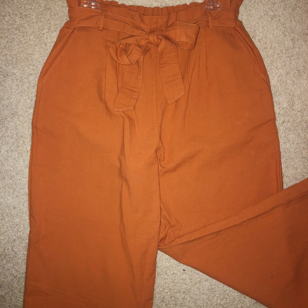 BP Rust Paperbag Pants